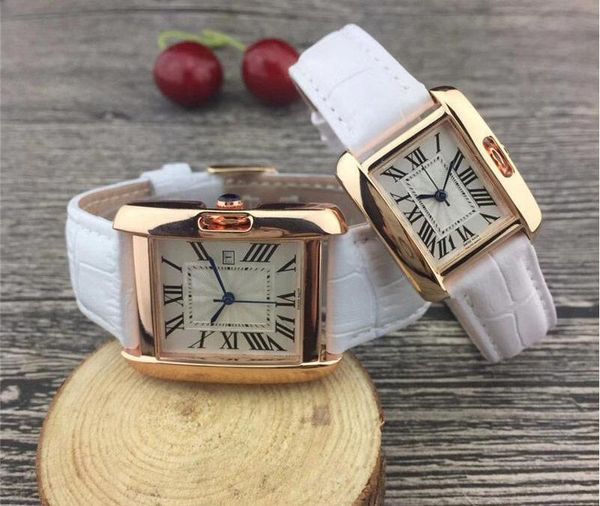 

square leather wristwatch quartz quality band roman gifts high men designer watches dropshipping womens gold watch luxury women wom siqv, Slivery;brown