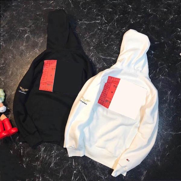 

tamny american brand hoodie mens designer hoodie casual us marines embroidered armband logo men women fleece sweatshirt, Black