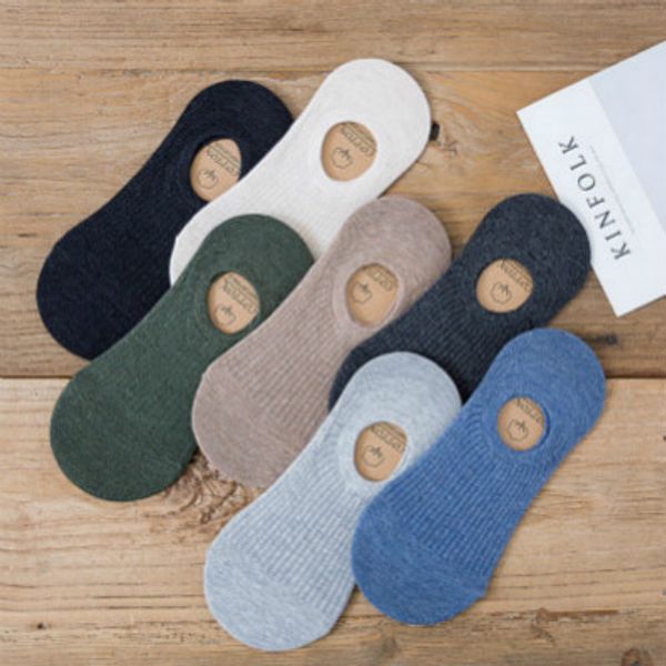 

men's designer socks summer fashion solid color socks comfortable shallow hose silicone short stocking non-slip socks wholesale, Black