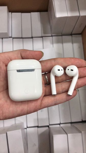 

2019 bluetooth double in ear earphone head et a upercopy airpod work touch voice control original 1 1 quality a headphone
