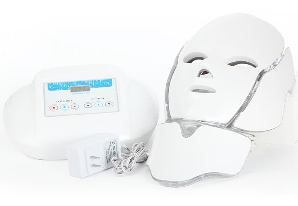 Venda Quente LED Photon Light Photodinâmico PDT Rejuvenescimento Facial Neck Mask Anti Agne Acne Beleza Face Máscara Home Uso