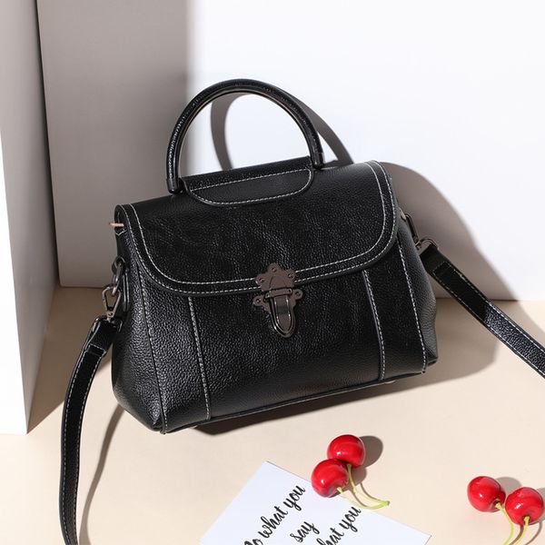 

shoulder bag women's small bag 2020 new leather women's stitching shoulder diagonal