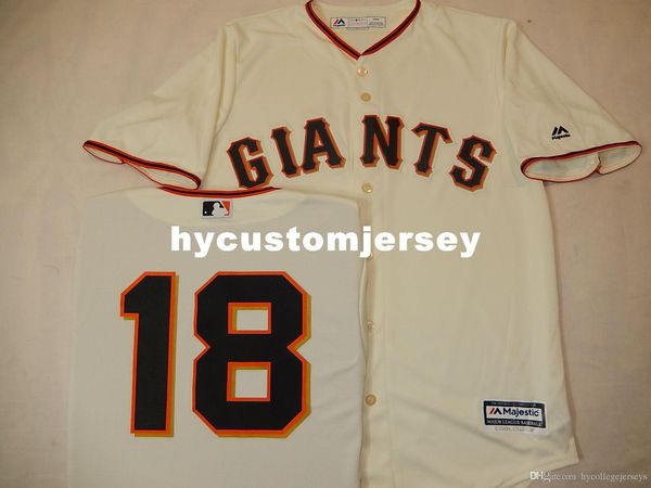 

custom mens majestic #18 matt cain baseball jersey creme mens stitched jerseys big and tall size xs-6xl for sale, Black;blue