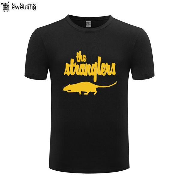 

punk rock the stranglers rat printed men t shirt hip hop t shirts men cotton short sleeve man music tees tee shirt homme, White;black
