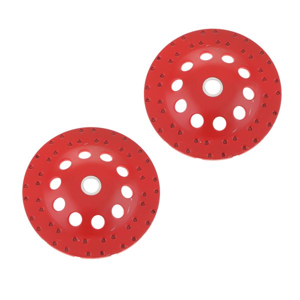 

2x double row diamond grinding cup wheel marble concrete sanding disc 150mm