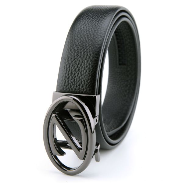 

shangpin leather genuine leather layer cowhide automatic buckle belt men's business boutique belt, Black;brown