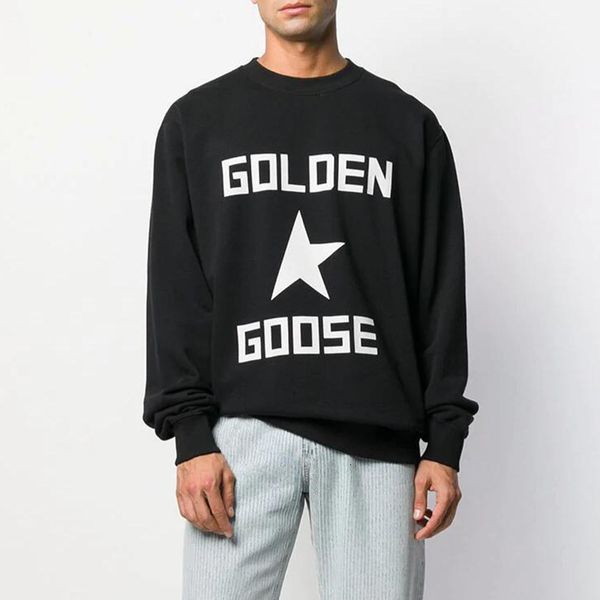 

gold 2020 goose sweater european code round neck sweater tide brand, Black