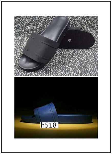 

palazzo medusa pool slides with embossed medusa head rubberised slip -on rubber pvc sandals slippers with boxs 02, Black