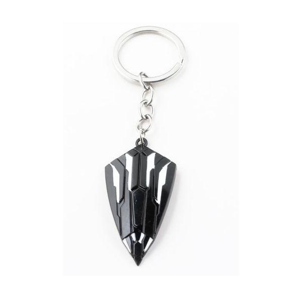 

black panther t'challa claw shield keychain 3 model choker keyringsfor men trendy gift jewelry, Silver