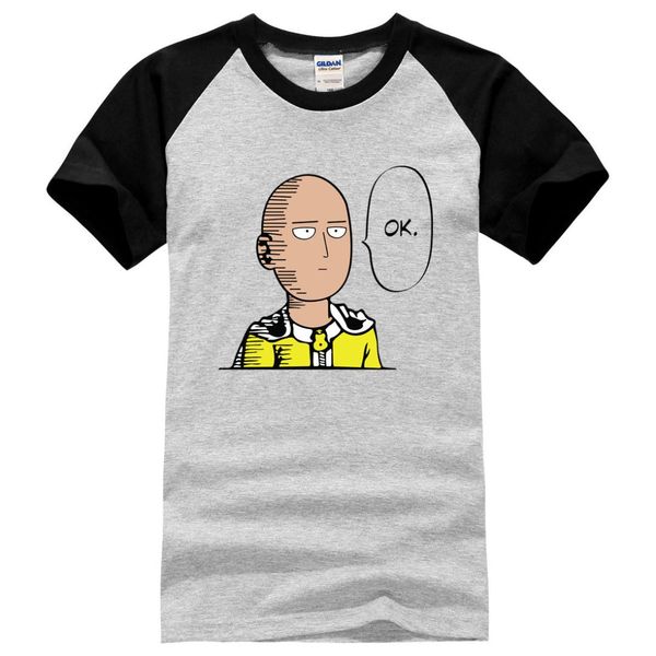 

one punch man hero man's oppai t shirt men cosplay costume t shirts 2019 summer fashion 100% cotton casual tee size s-2xl, White;black
