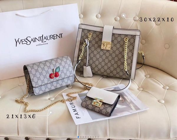 

горячие продажи ретро стиль вишневый большой емкости crossbody сумка мода классический роскошный трехсекционный crossbody сумка мобильный те