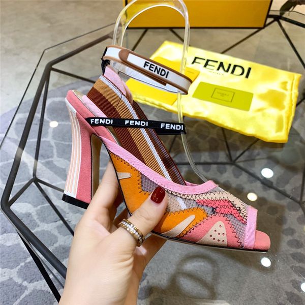 

Fashion Designer Women Shoes 2019SS Luxury Designer Women Shoes High Heels Women Designer Sandals Spring and summer new womens sandals 10cm