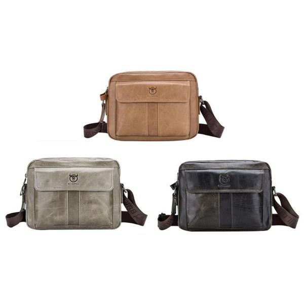 

genuine leather men casual business shoulder crossbody bags messenger bag
