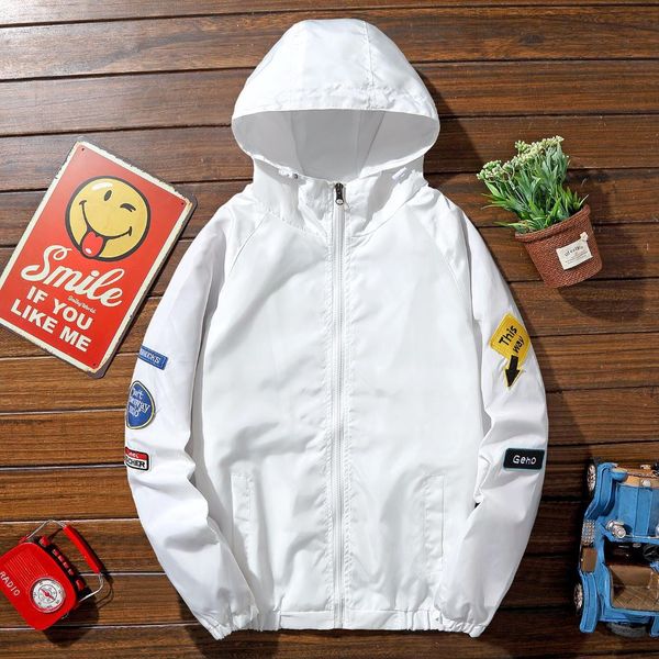 

spring autumn mens casual hoodie jacket men waterproof clothes men's windbreaker coat male outwear, Black;brown