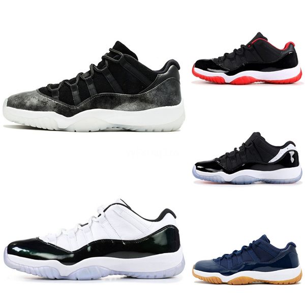 

1 11s jumpman mens basketball shoes 11 low og banned shadow white black toe elephant chicago royal men 11 basketball sneakrs 2020 #677
