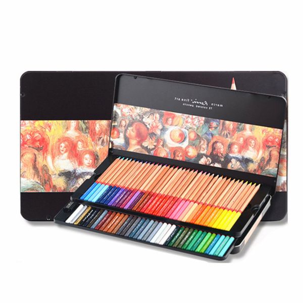 

24/36/48/72/100 professional oily color pencils marco renoir fine colored drawing sketch pencil set art supplies for school 3100