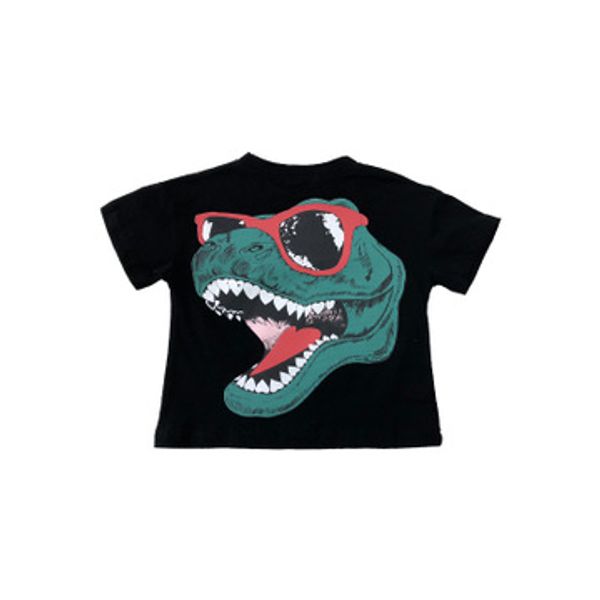 

2020 детский дизайнерские футболки мальчиков летние топы мальчики моды с короткими рукавами футболки дети динозавр печати рубашки стиль casu, Blue