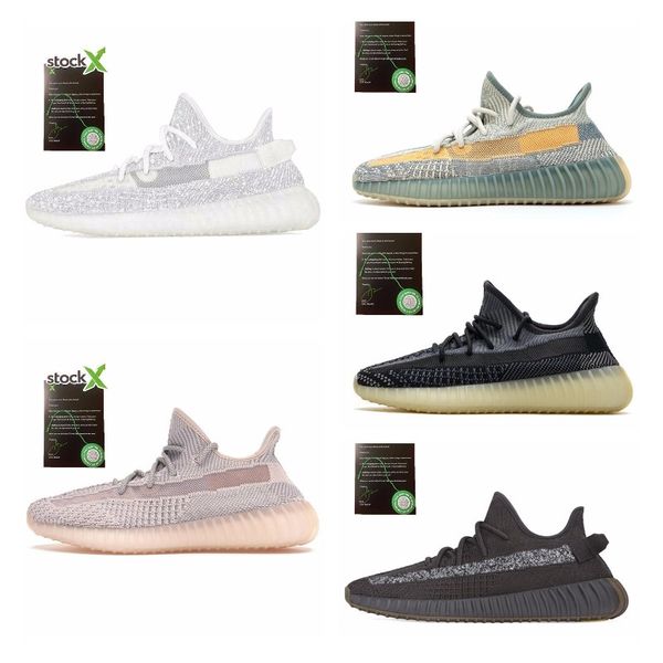 

kanye west static running shoes new israfil cinder desert sage earth tail light zebra womens mens trainers sneakers size 13 luxky j#006202