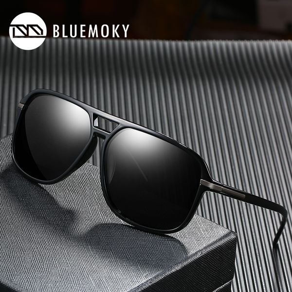

bluemoky pilot square sun glasses for women polarized driving black matt sunglasses ladies goggle uv400 polaroid shades women, White;black