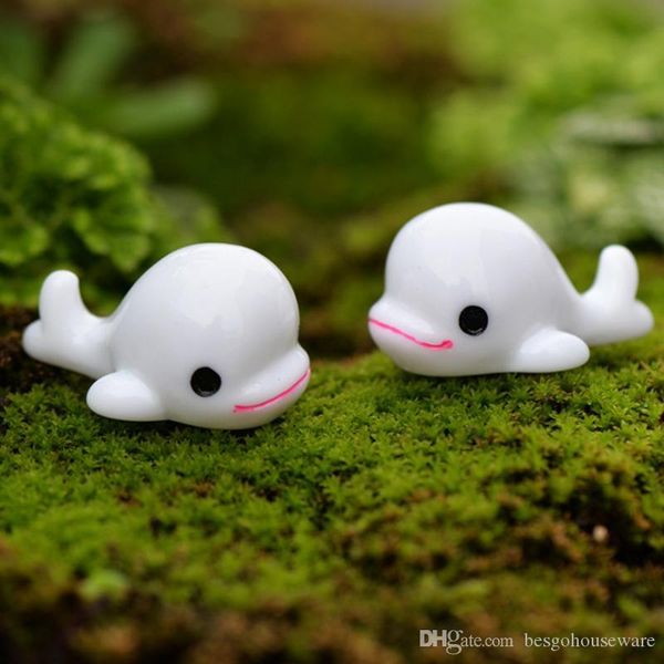 

mini cute white blue dolphin diy cartoon dolphin bonsai handicraft accessories moss ocean dolphin landscape decorations bonsai bh2348 zx
