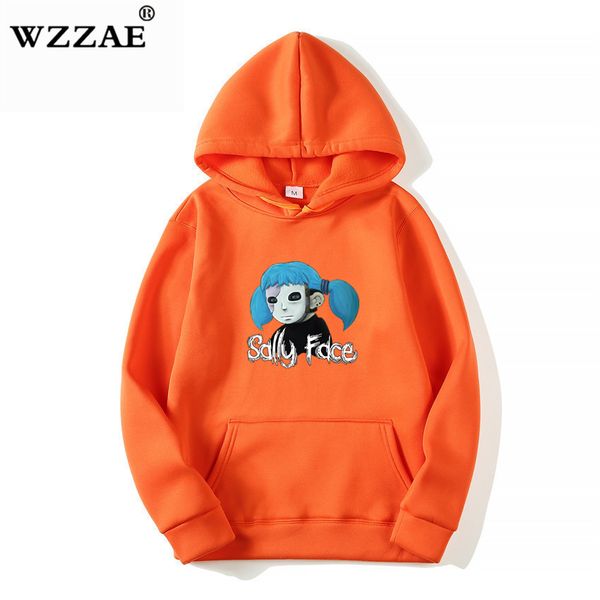 

new fashion sally face cosplay print 2019 sportswear hoodies men's sweatshirt male hooded good hoodies japanese pullover hoody, Black