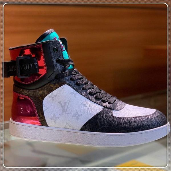 

New 2019 neaker luxury men neaker hoe low port trainer with original box carpe ca ual luxury men loui 13 vuitton 13 lv, Black