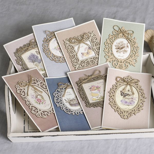 

1pcs laser cut wire mesh wedding brithday invitations cards gift bow greeting card kits event party supplies decor