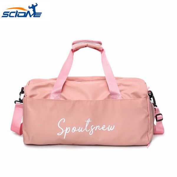 

scione women's gym sport bags for fitness with shoe compartment large capacity travel canta handbags women bag over shoulder