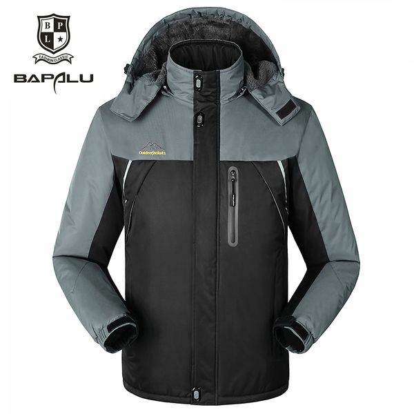 

winter big size l-7xl 8xl 9xl jacket plus thick velvet men's coat jacket men's windbreaker casual warm hooded, Tan;black