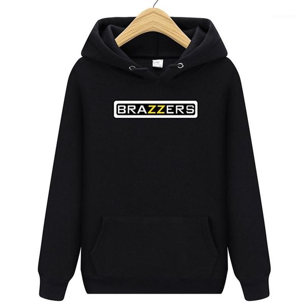 

свободные подростковые толстовки осень письма печатные мужская одежда brazzers печатные мужские толстовки дизайнер с длинным рукавом o образ, Black