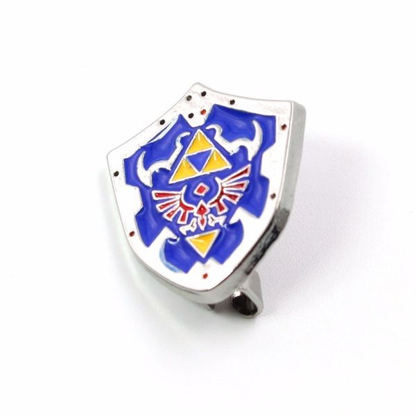 

legend of zelda brooch link shield fashion novelty personalized jewelry men women metal brooches backpack accessories brosche, Gray