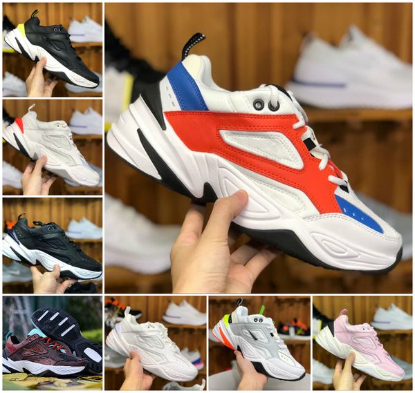 

2019 new running shoes for mens women chaussures air monarch m2k tekno dad zapatillas black white sports trainers max2 light sports sneakers