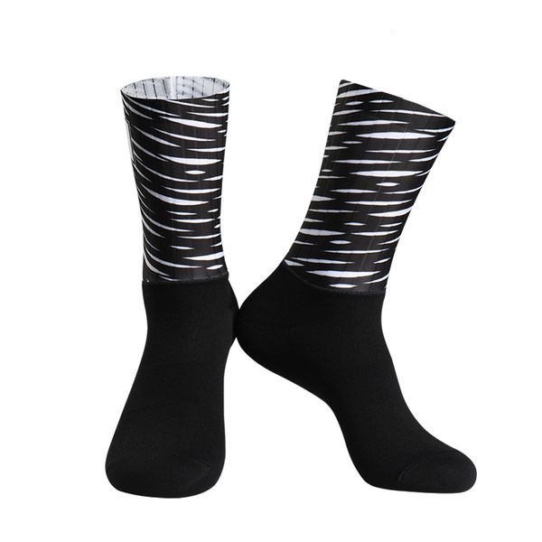 

new anti slip sport outdoo bike cycling socks men women integral moulding high-tech compression bicycle running socks, Black
