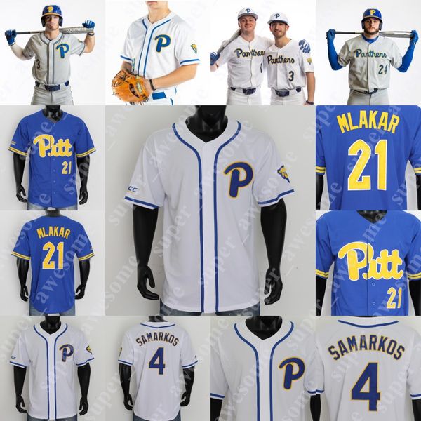 

pittsburgh panthers pitt jersey jarett bach chris gomez zion spearman cameron barto mitch myers chris cappas c.j. mckennitt brady devereux, Blue;black