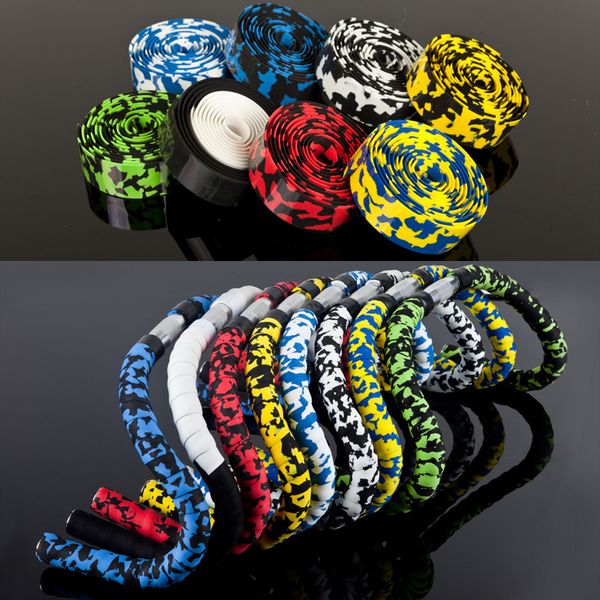 

dhl 8 styles non-slip handle belt road race bike bicycle handle belt cycling handlebar tape 2 bar plug handle bar tape m412f