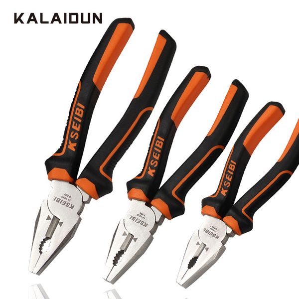 

kalaidun pliers multitool crimping tool wire stripper side cutter cable crimper plier set 6/7/8'' cutting electrician hand tools