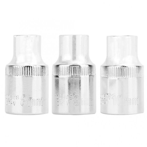 

8mm/9mm/10mm hex socket wrench head kit for tightening screw chrome-vanadium steel
