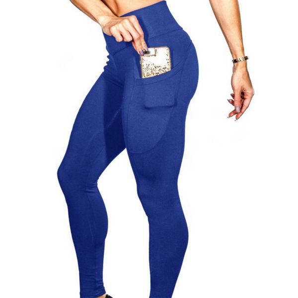 

female training energy tights high women sports legging waist with pocket solid push up yoga pants elastic fitness gym leggings, White;red