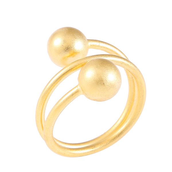 

fashion golden jewelry gold color vintage new design brass ring ball rings for women, Silver