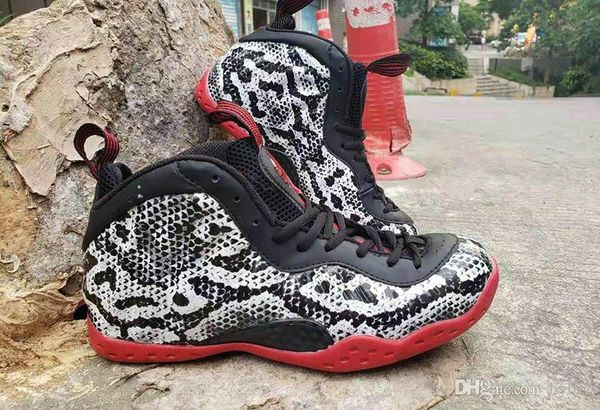 

новое прибытие змеиной пена one penny hardaway баскетбол обувь для высокого качества синий пены 1 мужские спортивные кроссовки размер 7.12