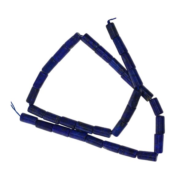 

33pcs lapis lazuli agate cylinder beads charms for jewelry diy earrings, Silver