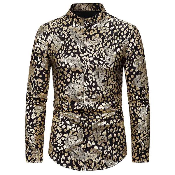 

mens slim fit turn-down collar long sleeve shirt gentleman printing wedding dress camisas de homem camisa masculina, White;black