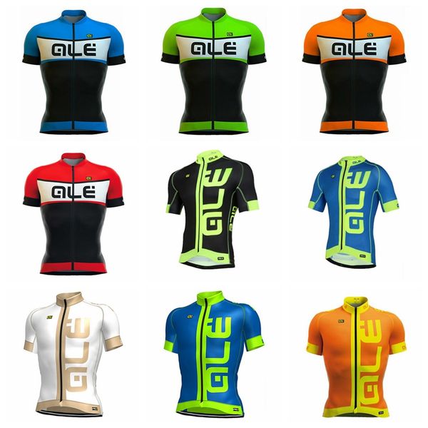 

ALE team Велоспорт с короткими рукавами трикотаж Летняя велосипедная рубашка Велосп