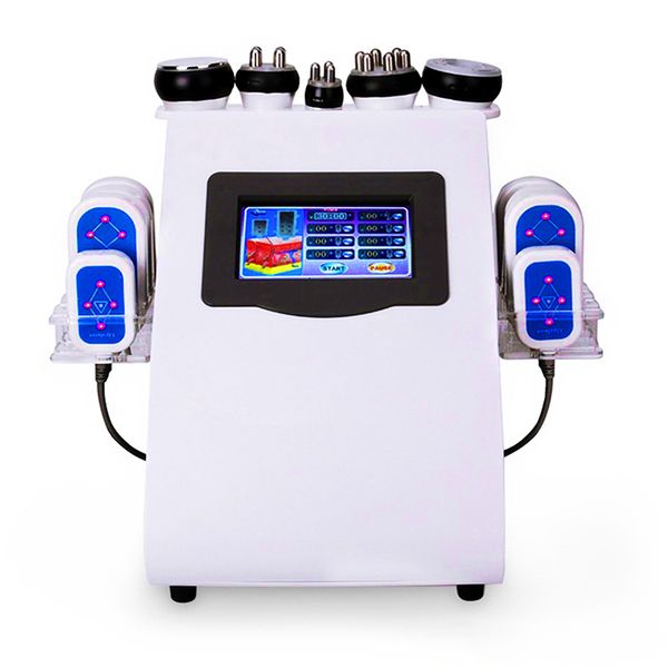 

6 in 1 ultrasonic 40k cavitation vacuum skin lift cellulite reduction tripolar rf lipo laser lllt 635nm~650nm 8pad machine
