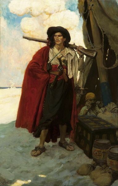 

howard pyle the buccaneer was a picturesque fellow home decor handpainted &hd print oil painting on canvas wall art canvas pictures 191113