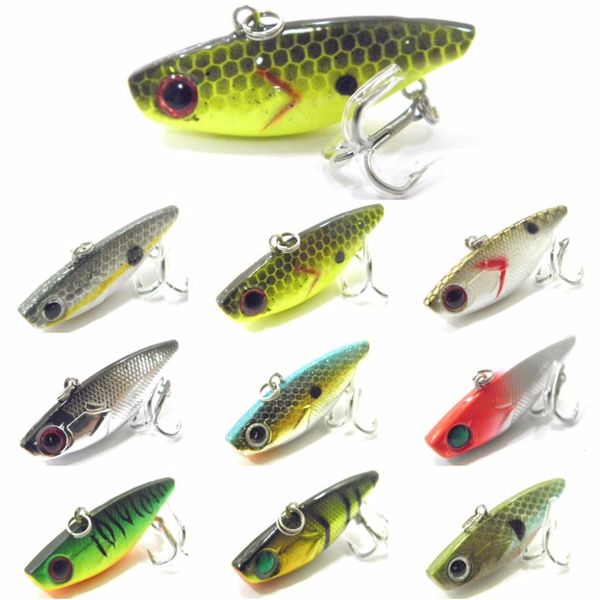 

wlure 4cm 4.6g tiny lipless hard lure carp fishing fishing bait tail hook sinking to bottom lure l666