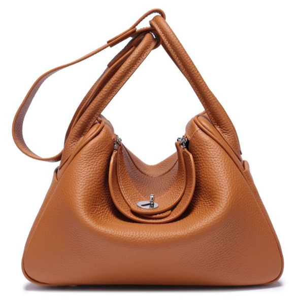 

selling superb brand new women genuine lychee pattern cowhide leather doctor handbag shoulder bag tote purse dd0101