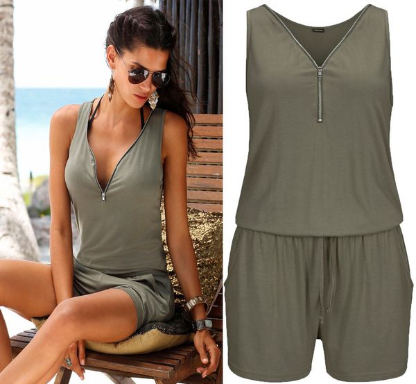 

комбинезон женщин лета romper лета женщин женщины rompers женская игровая одежда плюс размер для женщин бич шорты брюки 5xl без рукавов, Black;white