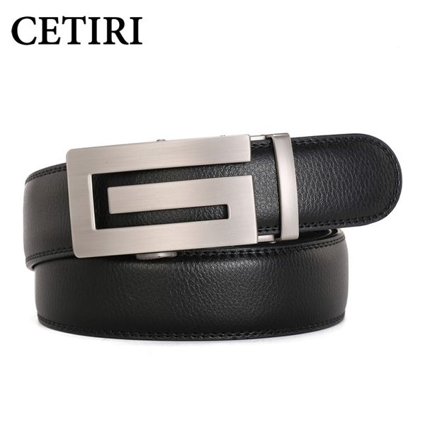 

cetiri сплава цинка высокого качества автоматическая пряжка пояса коровьей из натуральной кожи ремень для мужчин, Black;brown