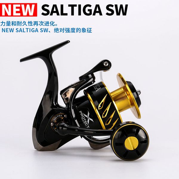 

new madmouse japan made saltiga sw4000xg sw6000hg sw10000hg spinning jigging reel spinning reel 12bb alloy 35kgs drag power